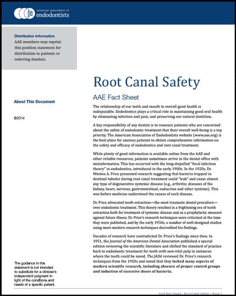 Root Canal Safety in Solon, OH